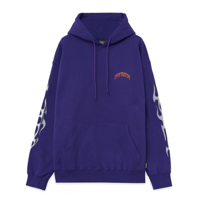 Propaganda Felpa Skeleton Hoodie Purple - immagine 3