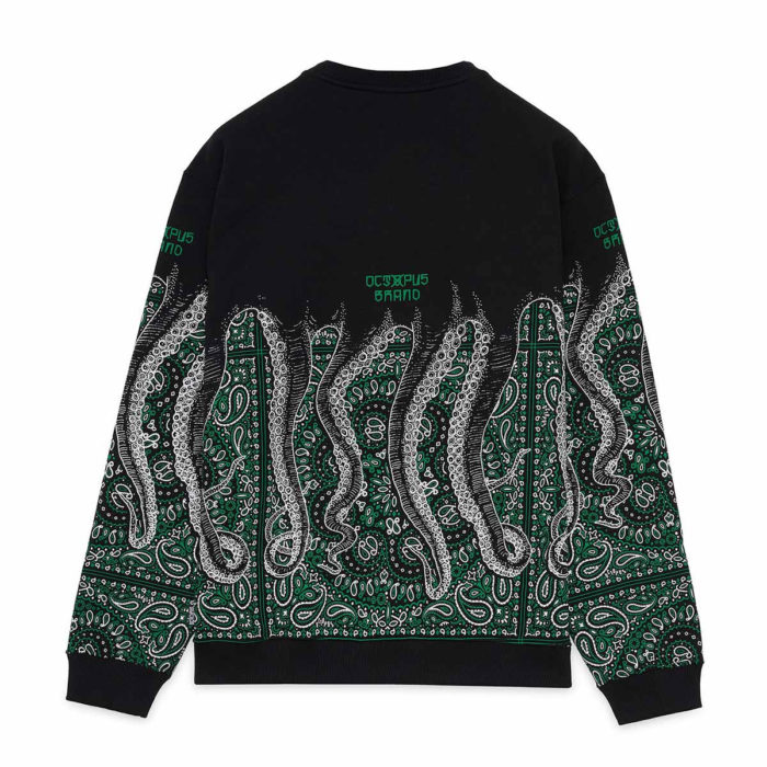 Octopus Felpa Bandana Crewneck Green - immagine 3