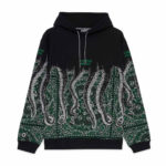 Octopus Felpa Bandana Hoodie Green
