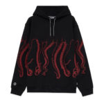 Octopus Felpa Outline Hoodie Red