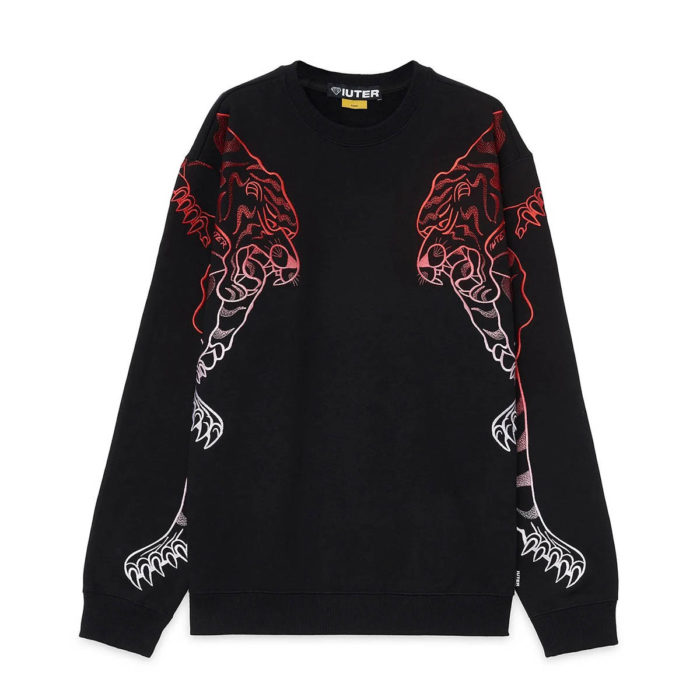 Iuter Felpa Double Nepal Crew Black - immagine 2