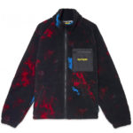 Iuter Giacca Tie Dye Fur Zip Neck Purple