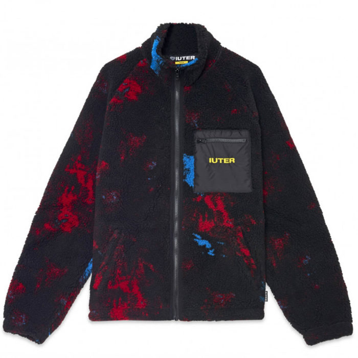 Iuter Giacca Tie Dye Fur Zip Neck Purple - immagine 2