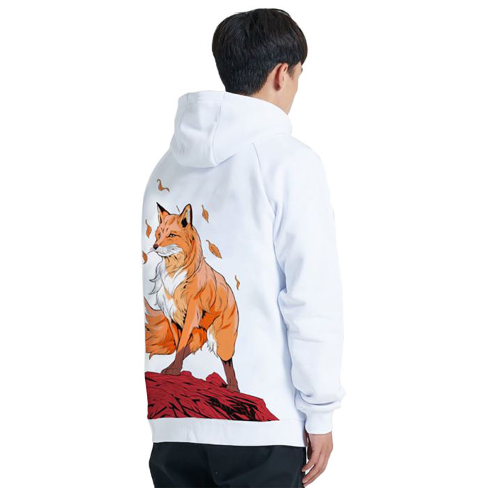 Dolly Noire Felpa Volpe Hoodie White - immagine 2