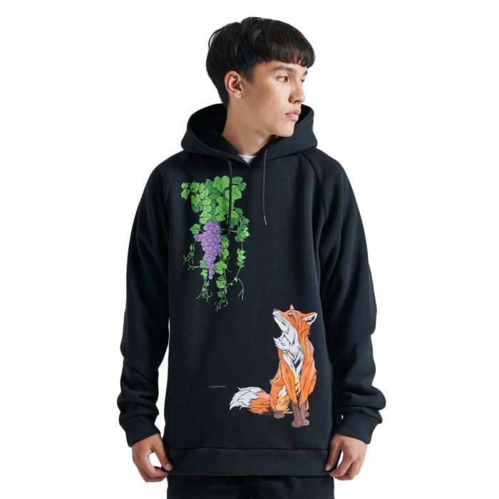 Dolly Noire Felpa Volpe Hoodie Black - immagine 2