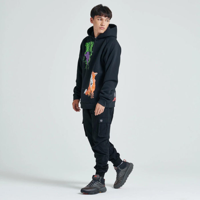 Dolly Noire Felpa Volpe Hoodie Black - immagine 4