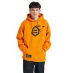 Dolly Noire Felpa Logo Foglie Hoodie Orange