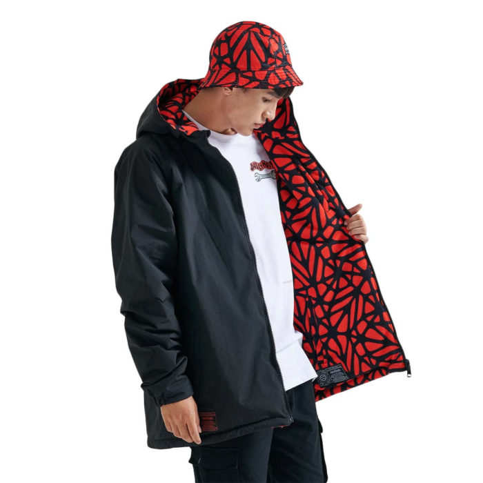 Dolly Noire Giacca Bosco Pattern Jacket Hoodie Zip - immagine 3