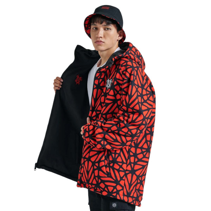 Dolly Noire Giacca Bosco Pattern Jacket Hoodie Zip - immagine 4