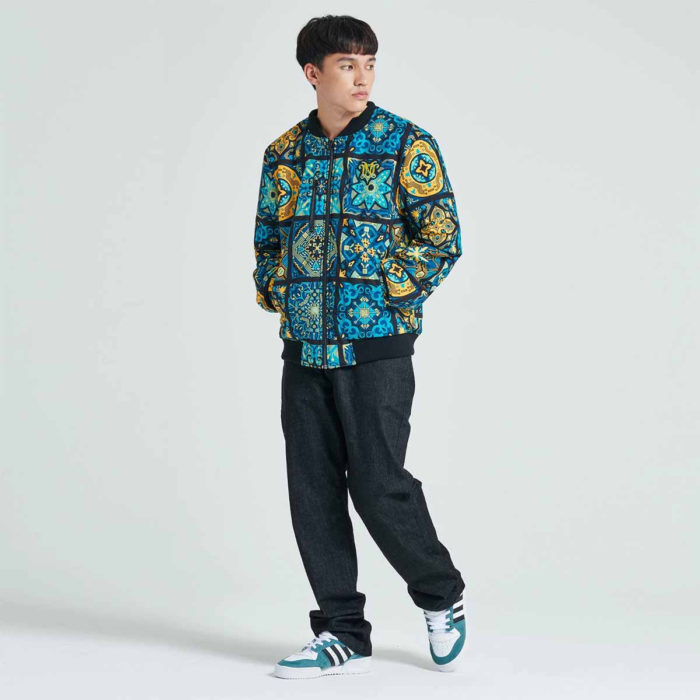 Dolly Noire Giacca Maioliche Pattern Jacket Bomber - immagine 8