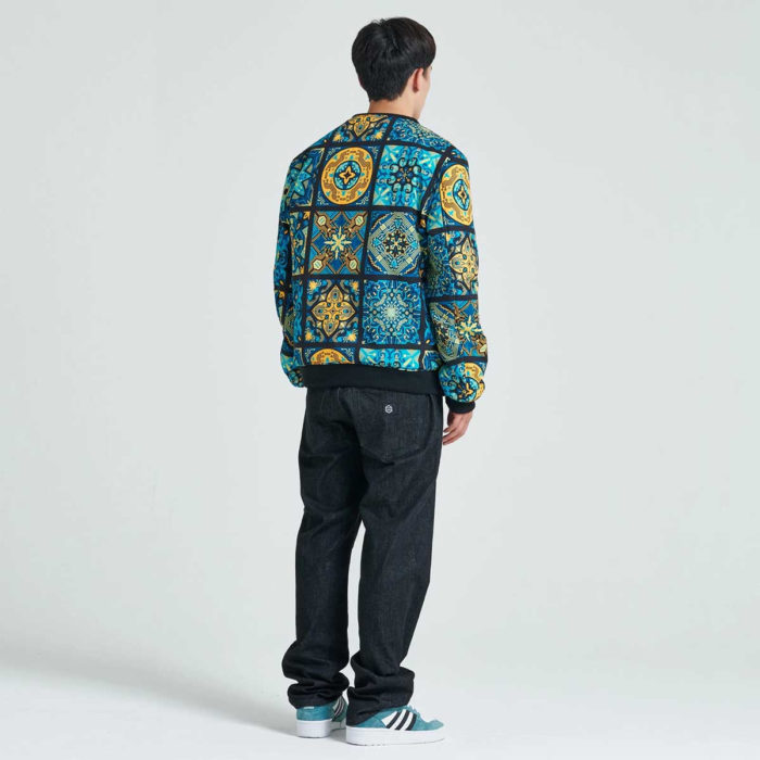 Dolly Noire Giacca Maioliche Pattern Jacket Bomber - immagine 9