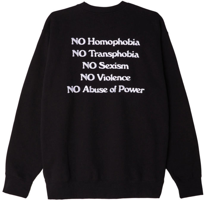 Obey Felpa Love Is The Cure Crew Speciality Fleece Black - immagine 3