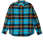 Obey Camicia Orchad Woven Flannel L/S Aqua Multi