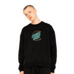 Santa Cruz Felpa Empy Moon Dot Crew Black
