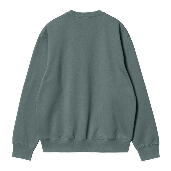 Carhartt Wip Felpa Carhartt Sweatshirt Eucalyptus/Frasier - immagine 3