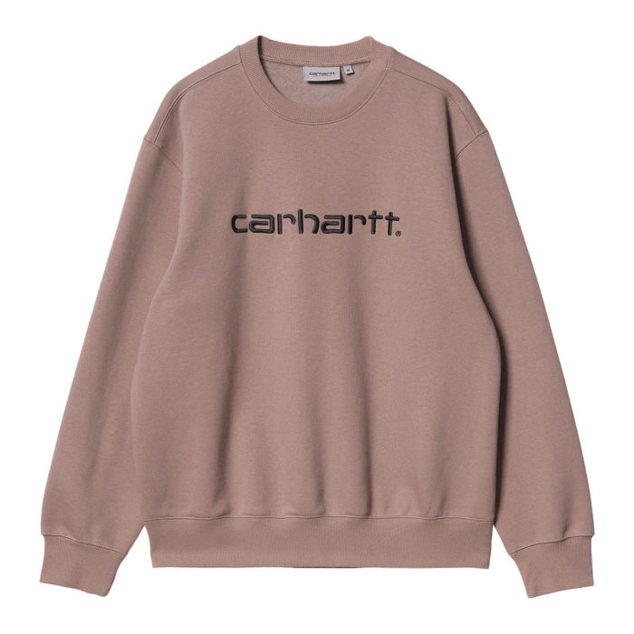 Carhartt Wip Felpa Carhartt Sweatshirt Earthy Pink/Black - immagine 2