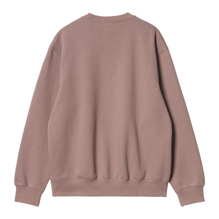 Carhartt Wip Felpa Carhartt Sweatshirt Earthy Pink/Black - immagine 3