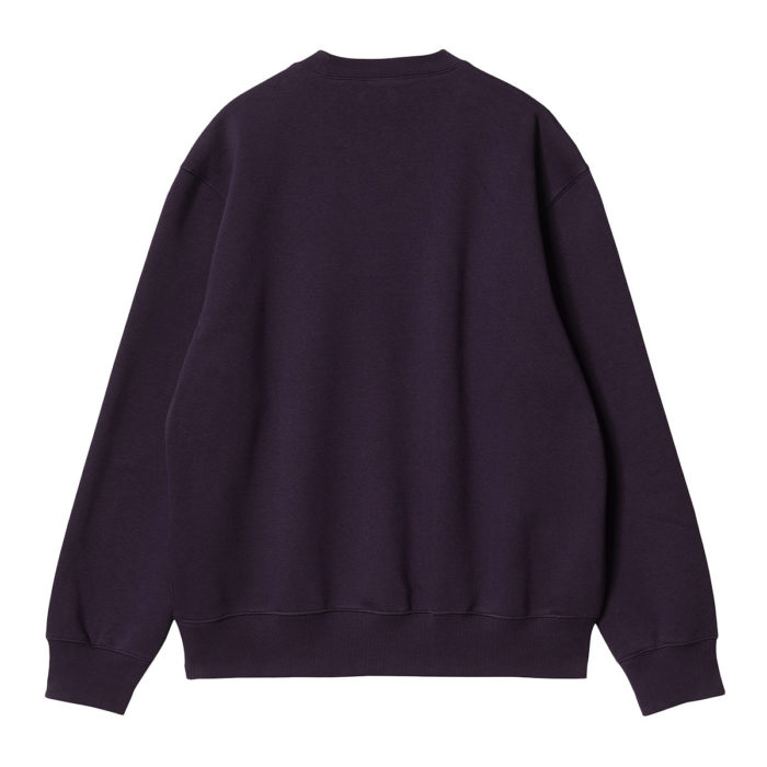 Carhartt Wip Felpa Carhartt Sweatshirt Dark Iris/Cold Viola - immagine 3