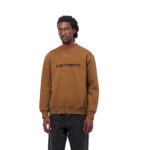 Carhartt Wip Felpa Carhartt Sweatshirt Hamilton Brown/Black - immagine 4