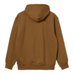 Carhartt Wip Felpa Hooded Carhartt Sweatshirt Hamilton Brown/Black - immagine 3