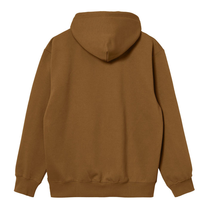 Carhartt Wip Felpa Hooded Carhartt Sweatshirt Hamilton Brown/Black - immagine 3