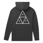 HUF Felpa Essentials Triple Triangle PO Hoodie Black