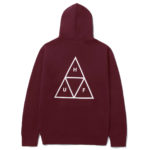 HUF Felpa Essentials Triple Triangle PO Hoodie Bloodstone