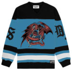 Doomsday Felpa Trapped Hockey Crewneck Black/Blue