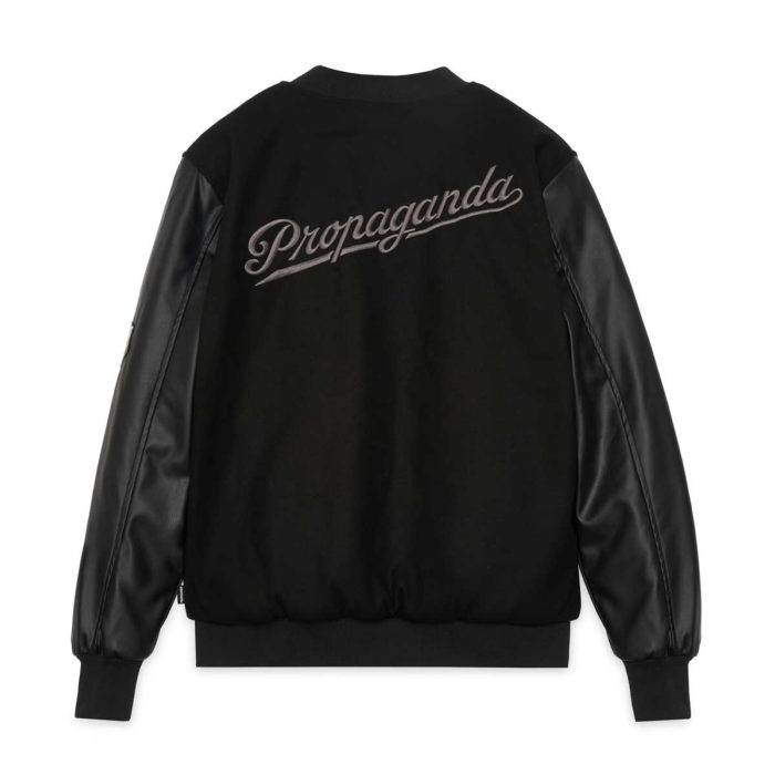 Propaganda Giacca Baseball Varsity Jacket Black - immagine 3