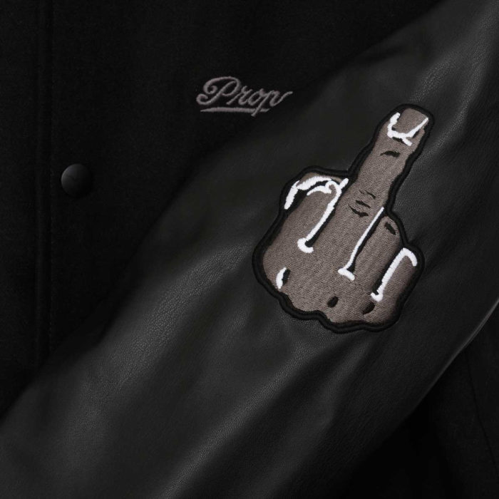 Propaganda Giacca Baseball Varsity Jacket Black - immagine 5