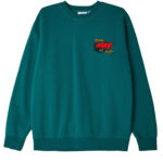 Obey Felpa Brick By Brick Crew Speciality Fleece Ivy - immagine 3