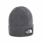 The North Face Cappello Logo Box Cuff Beanie Medium Grey Heather
