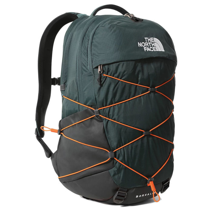 The North Face Zaino Borealis Dark Sage Green/Red Orange - immagine 2