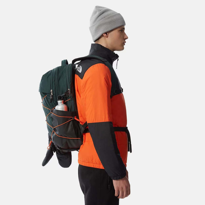 The North Face Zaino Borealis Dark Sage Green/Red Orange - immagine 11