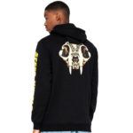 Santa Cruz Felpa SW Skull Zip Hoodie Black
