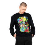 Santa Cruz Felpa SW Logo Mash Crew Black - immagine 3