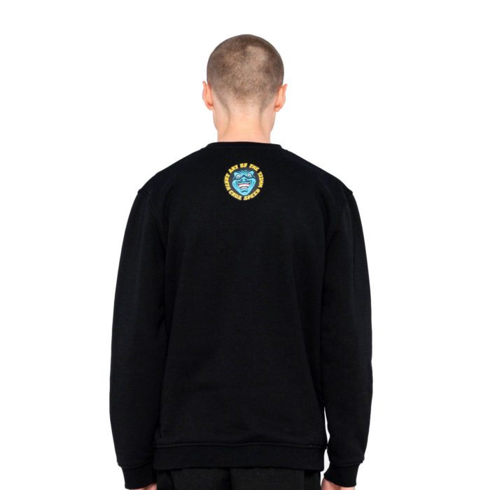Santa Cruz Felpa SW Logo Mash Crew Black - immagine 4