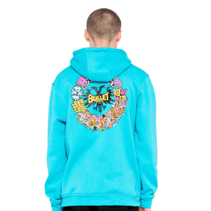 Santa Cruz Felpa Bullet Riot Hood Cyan - immagine 2