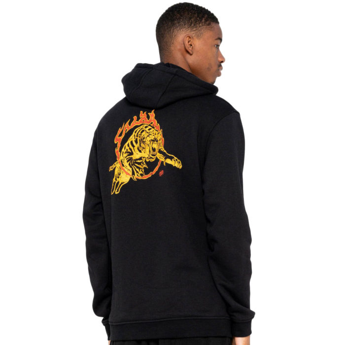 Santa Cruz Felpa Salba Tiger Club Hood Black - immagine 3