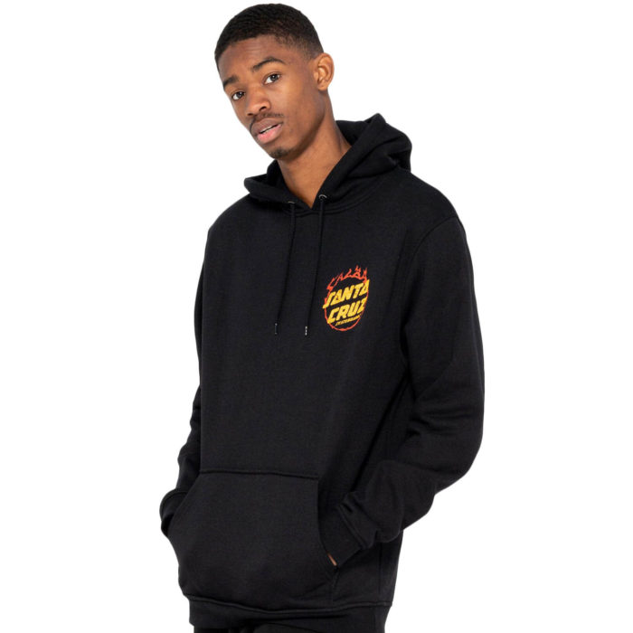 Santa Cruz Felpa Salba Tiger Club Hood Black - immagine 4