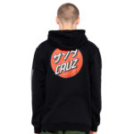 Santa Cruz Felpa Mixed Up Dot Hood Black