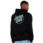 Santa Cruz Felpa Opus Dot Stripe Hood Black