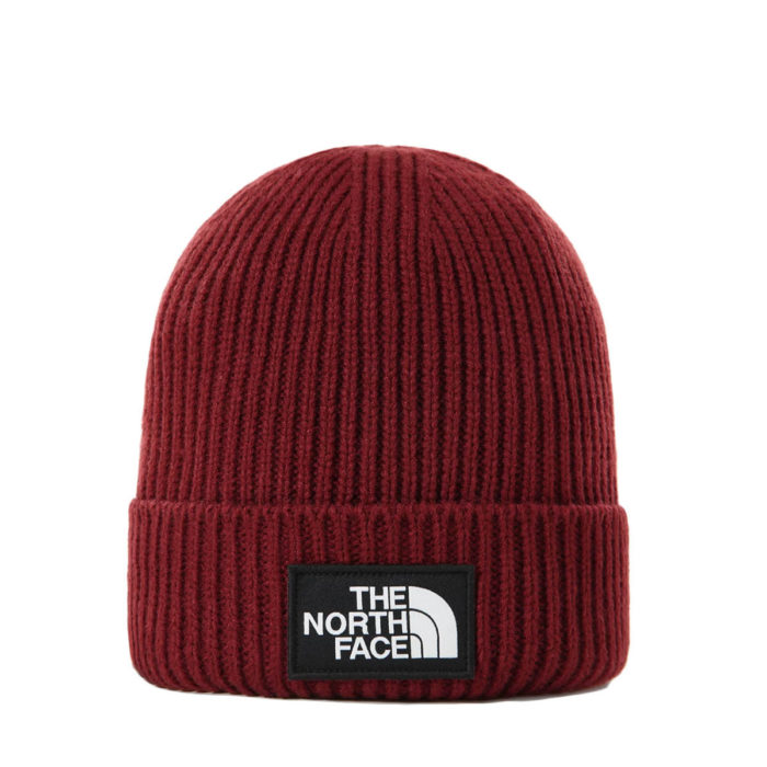 The North Face Cappello Logo Box Cuff Beanie  Brick House Red - immagine 2