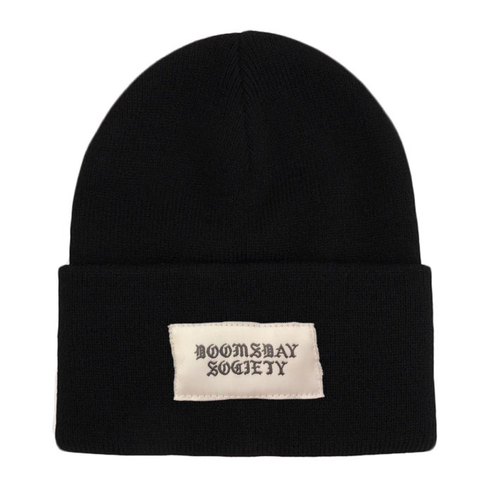 Doomsday Cappello Logo Tag Beanie Black - immagine 2
