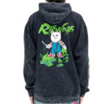 RIPNDIP Felpa Childs Play Hoodie Black Mineral Wash