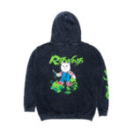 RIPNDIP Felpa Childs Play Hoodie Black Mineral Wash - immagine 4