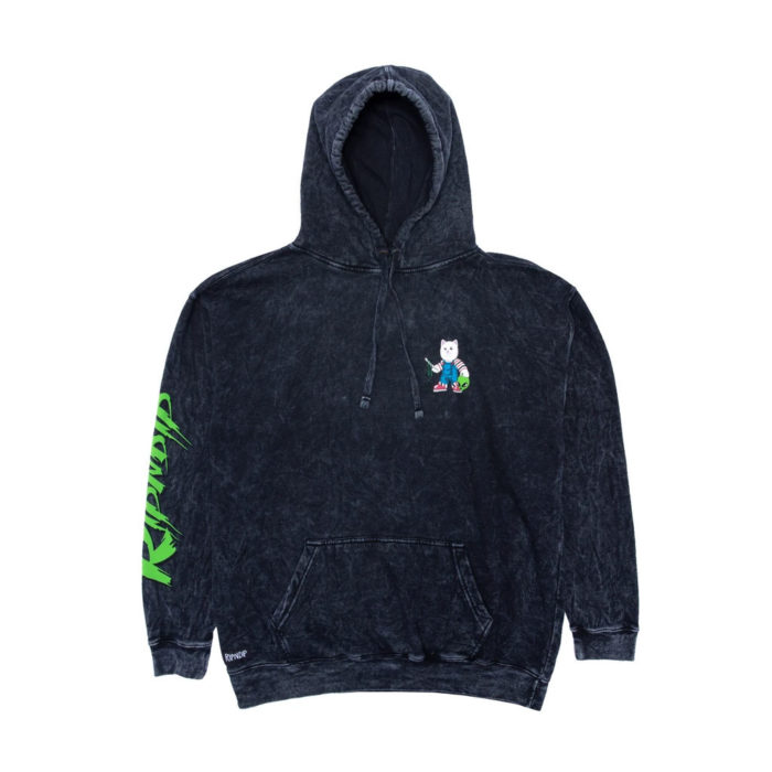 RIPNDIP Felpa Childs Play Hoodie Black Mineral Wash - immagine 5