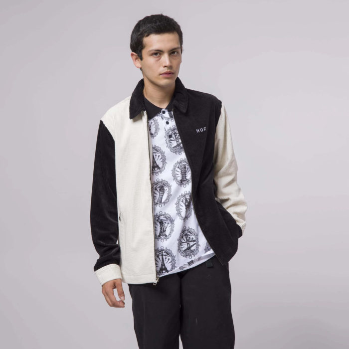 HUF Camicia Vandeberg Corduroy Jacket Black - immagine 4