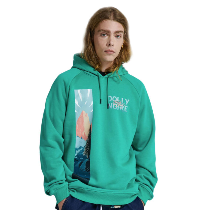 Dolly Noire Felpa Dolomiti Hoodie Green - immagine 3