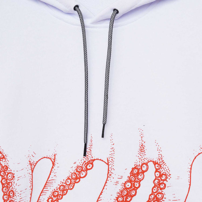 Octopus Felpa Outline Hoodie White - immagine 4